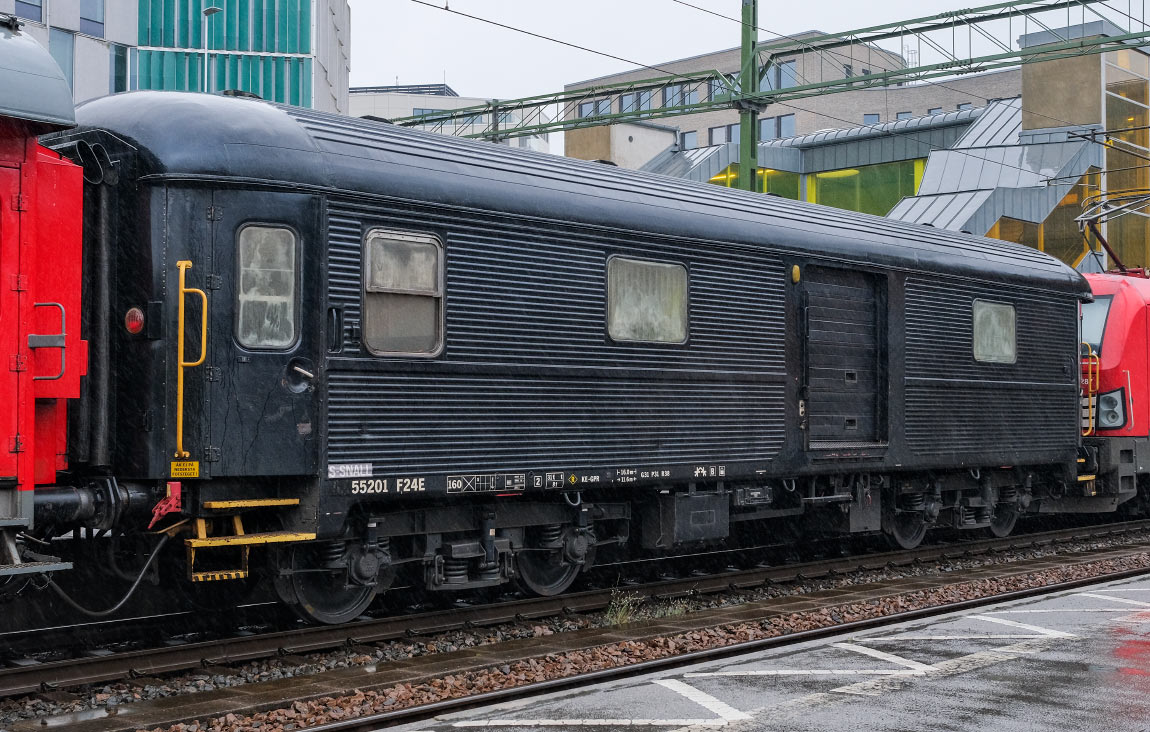 Bild: Snälltåget F24E 55201 i Lund 2023