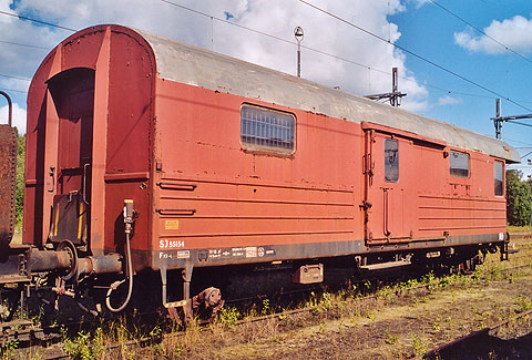 Bild: FV2 55154 som museivagn i Grängesberg 2004