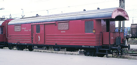 Bild: Inlandsbanan AB SV1 55133 (tågvärmevagn) i Östersund 2001