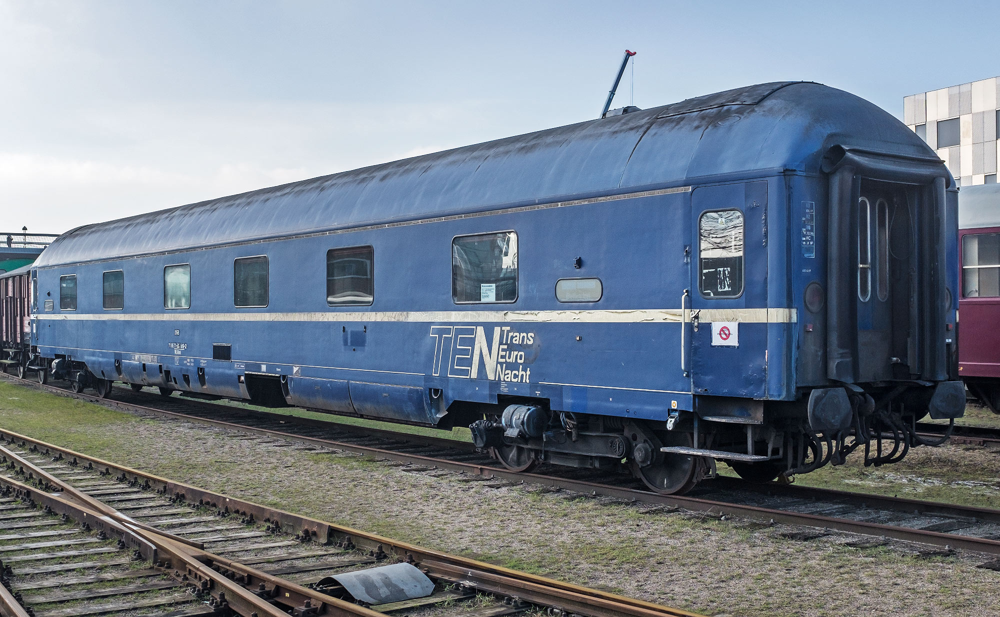 DSB WLABmh 71 86 71 30 819-2 vid järnvägsmuseet i Odense 2018
