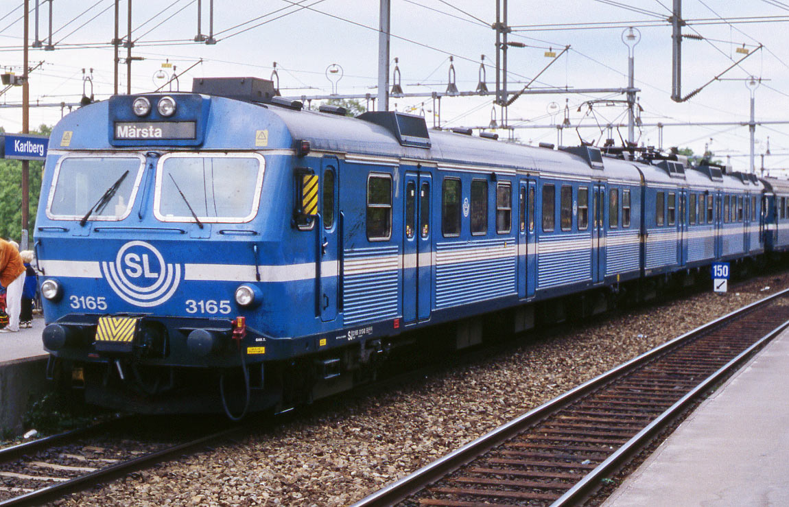 Bild: SL X10 3165 i Stockholm 1999