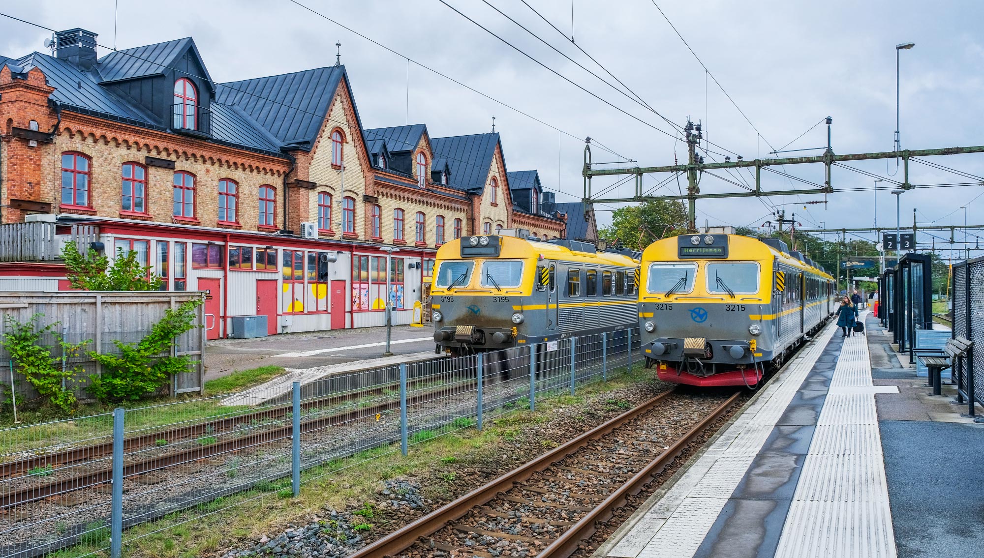 Västtrafik X12 3195 och 3215 i Varberg 2024