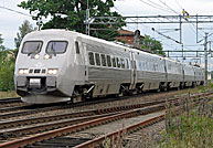 Bild: X2000 med nytt koppelskydd i Töreboda 2007