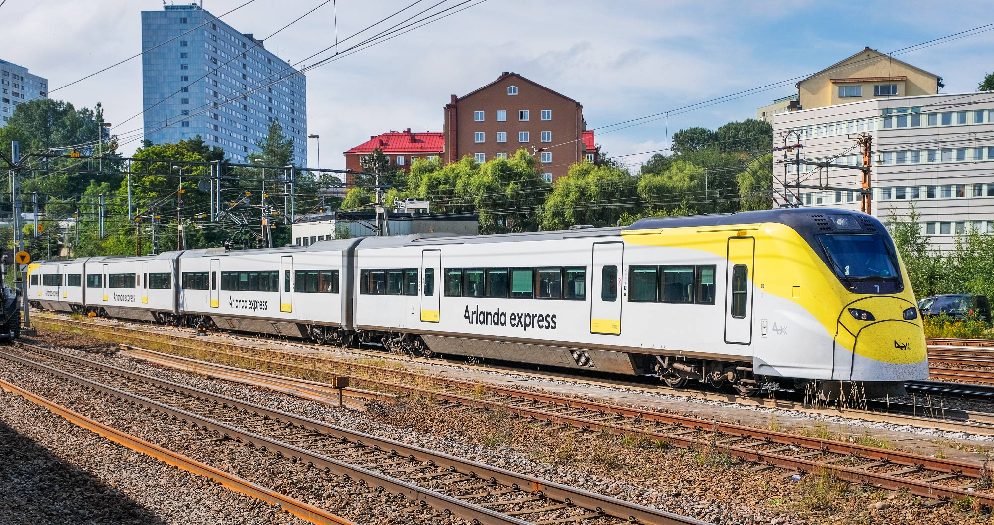 Bild: Arlanda Express X3 7 i Solna 2024