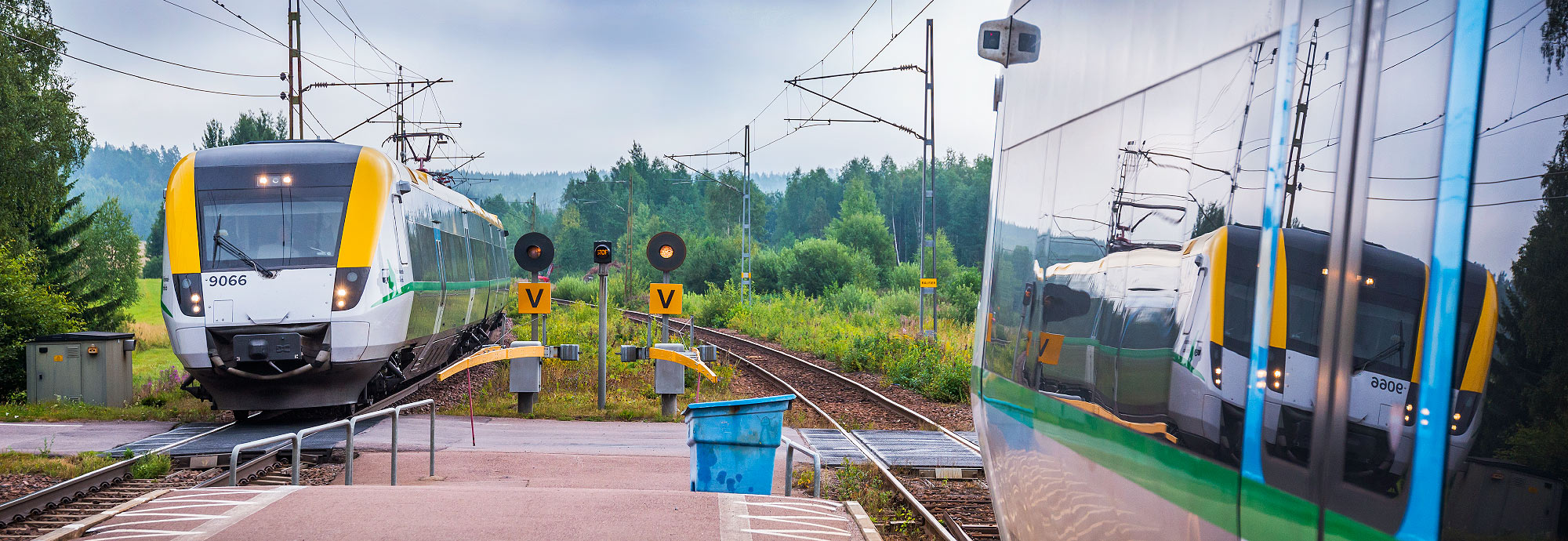 Värmlandstrafik X52 9066 i Högboda 2014