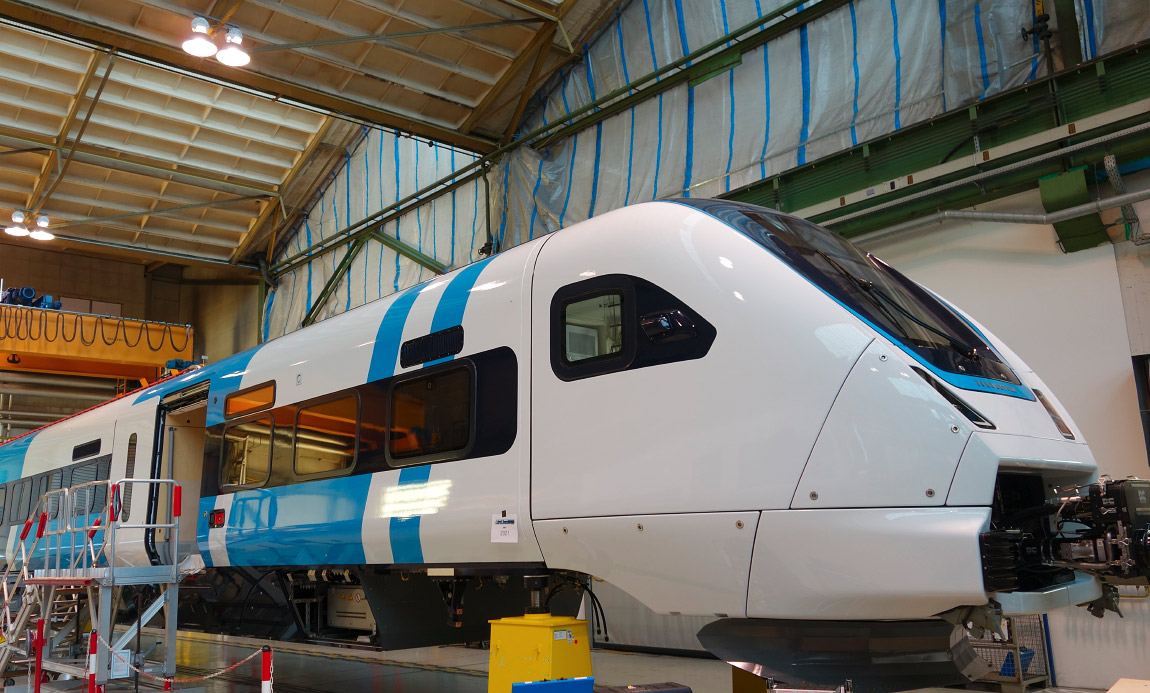 Zefiro Express under tillverkning 2020. Foto Bombardier.