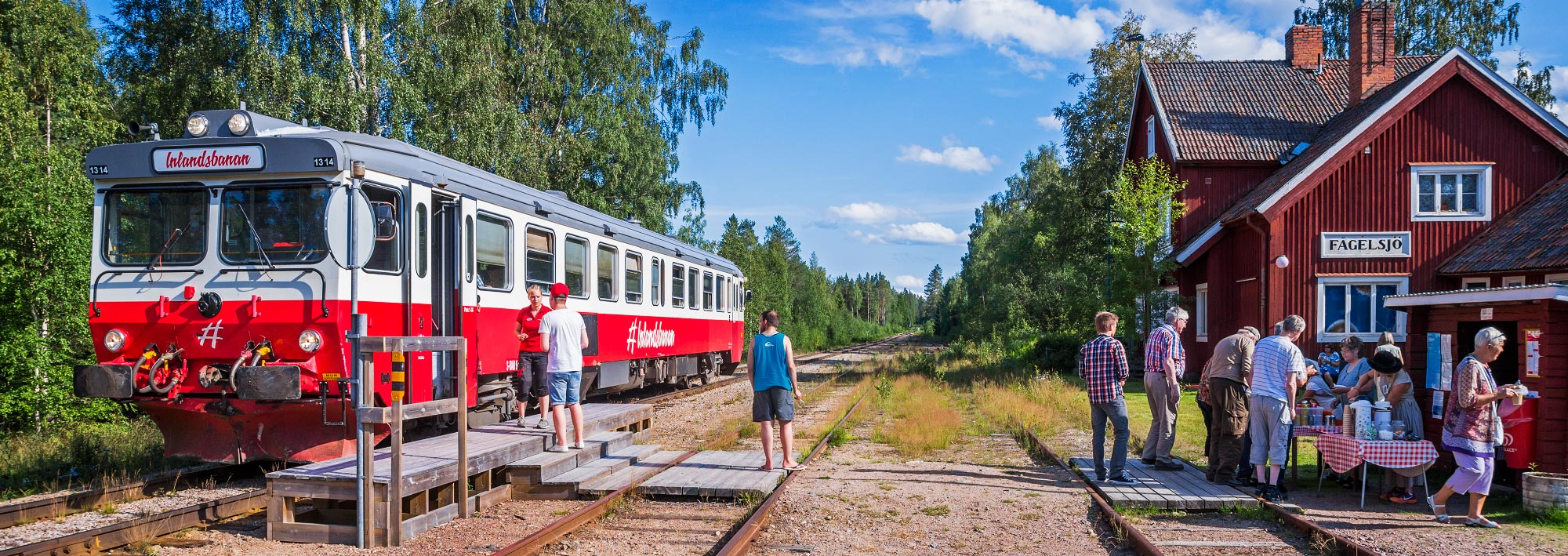 Inlandsbanan Y1 1314 i Fågelsjö2014