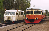 Bild: Y 344 och Y7 1234 i Bengtsfors 1990