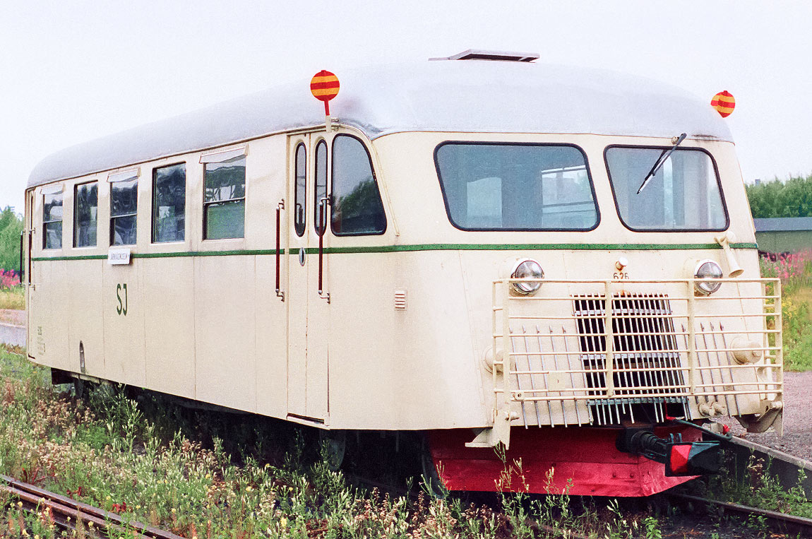 Bild: Yo1s 626 som museifordon i Gävle 1988