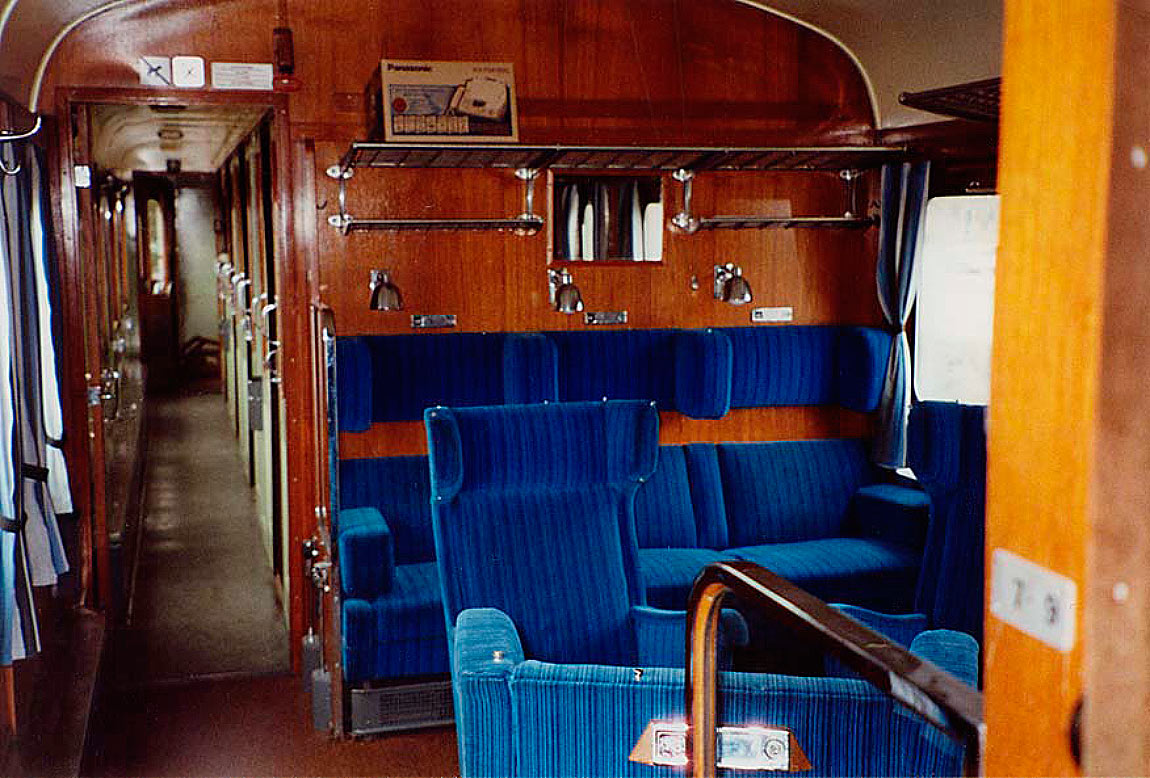 Bild: Interiör AB5 (museivagn) 2002
