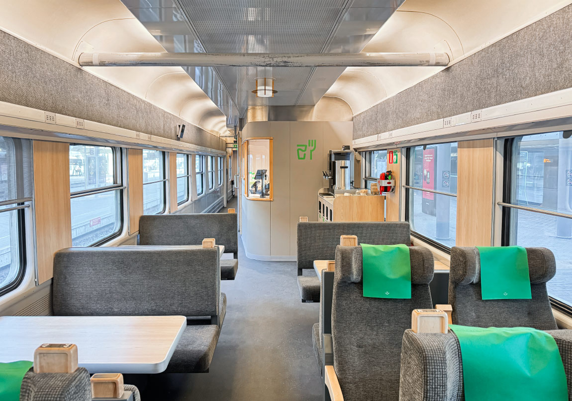 Bild: Interiör moderniserade SJ BFS9 5211 2025