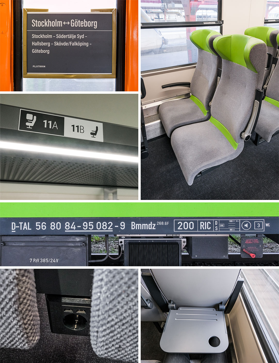 Bild: Detaljer i FlixTrains vagnar