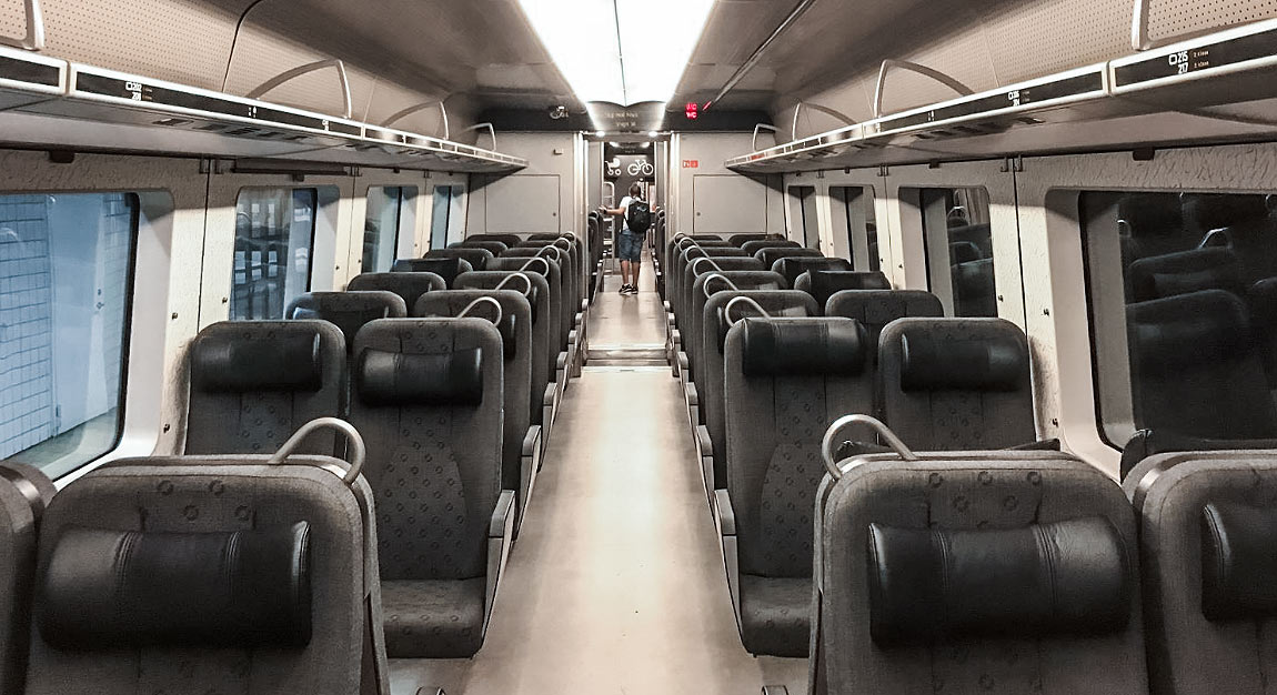 Bild: Interiör andra klass i moderniserade X31K 4310 2018
