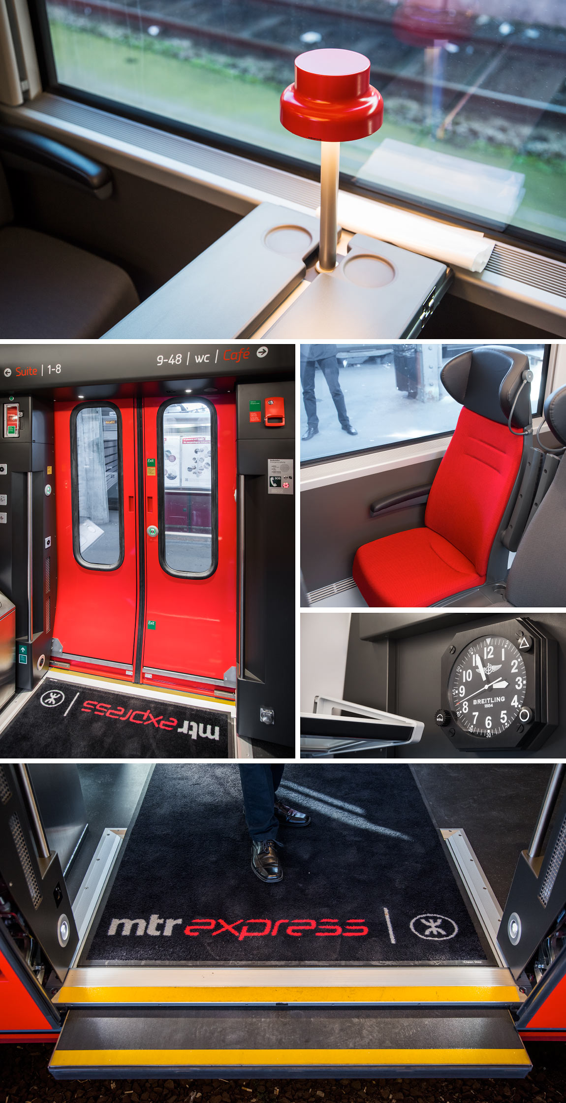 Bild: Inredningsdetaljer i MTR Express X74 001 2015