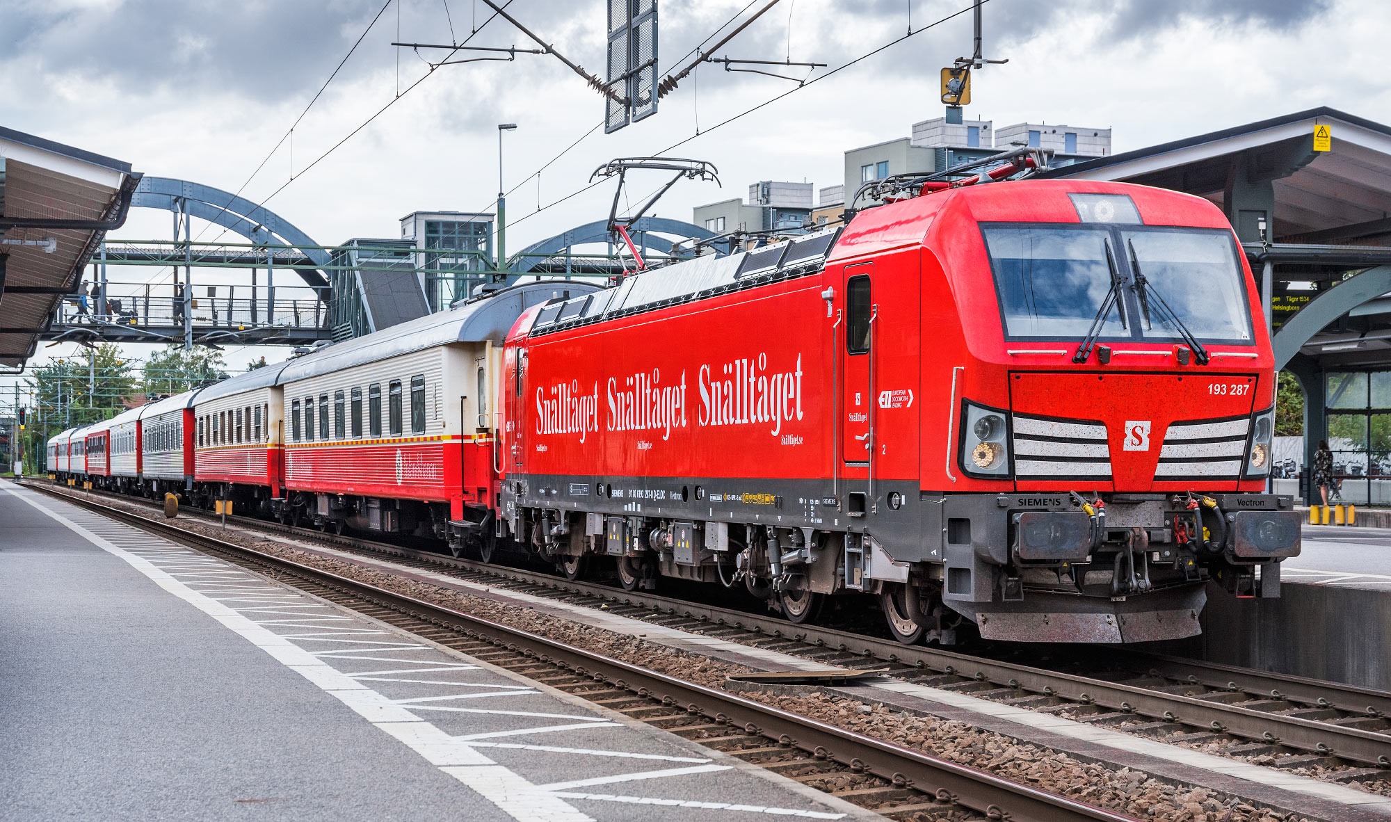 Bild: Snälltågets tåg mot Stockholm i Lund i augusti 2019