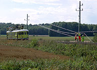 Bild: Ledningsdragning utanför Bräkne-Hoby 2006