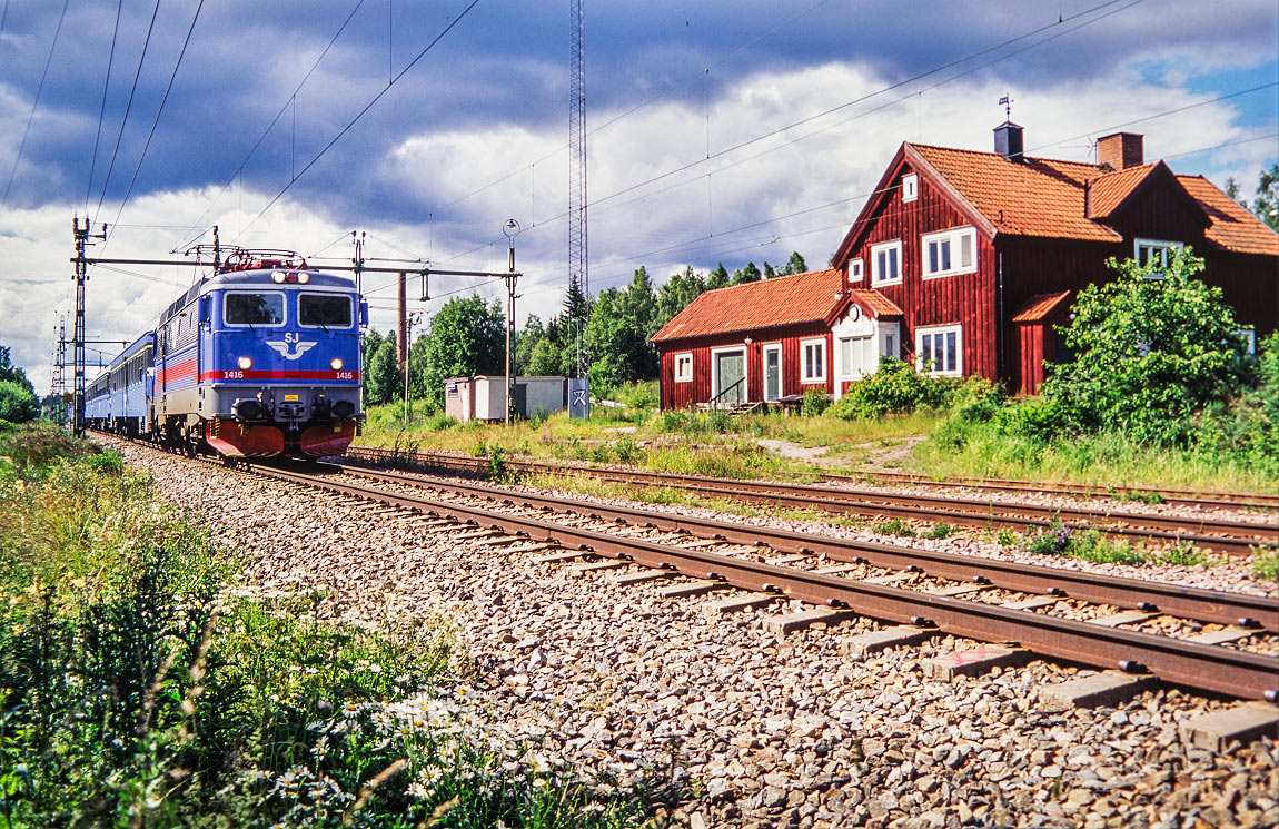 Bild: Tåg i Järlåsa 1996